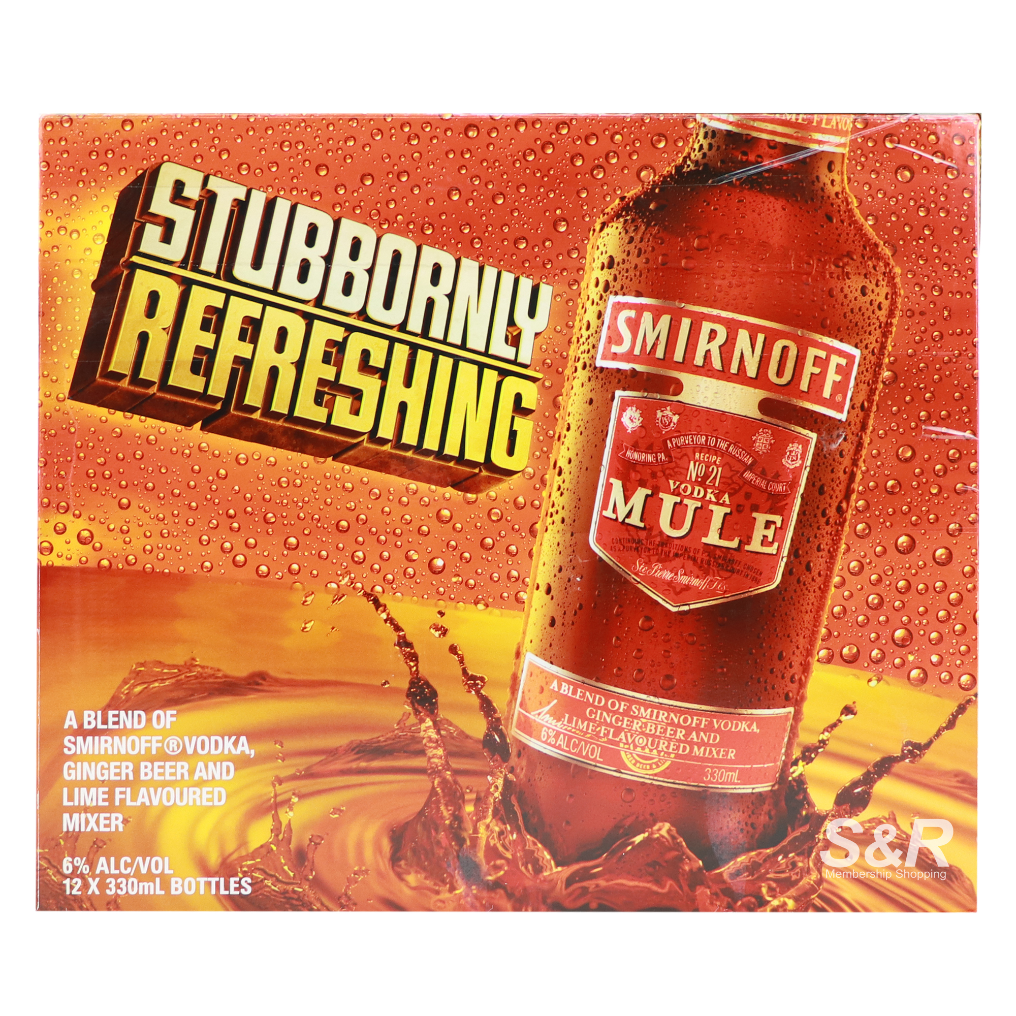 Smirnoff Vodka Mule 12 bottles